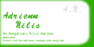 adrienn milis business card